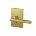 Schlage Residential Fc21 Custom Combined Passage-Privacy Lever Set And, Latitude, Century Decorative Trim, Satin Brass