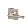 Schlage Residential Fc21 Custom Combined Passage-Privacy Lever Set And, Latitude, Collins Decorative Trim, Bright Polished Nickel