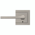 Schlage Residential Fc21 Custom Combined Passage-Privacy Lever Set And, Latitude, Upland Decorative Trim, Satin Nickel