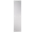 National Hardware Push Plate, 3-1/2" X 15", Mounting Screws Included, Catalog #V1981, Satin Aluminum Clear