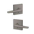 Schlage Residential Fc172 Custom Non-Turning Lever Set Double Dummy (Pair), Eller, Collins Decorative Trim, Satin Nickel