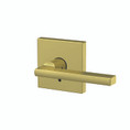Schlage Residential Fc172 Custom Non-Turning Lever Set Double Dummy (Pair), Latitude, Collins Decorative Trim, Satin Brass