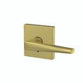 Schlage Residential Fc172 Custom Non-Turning Lever Set Double Dummy (Pair), Eller, Collins Decorative Trim, Satin Brass