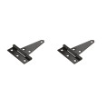 National Hardware Extra Heavy T-Hinge, 4", Safe Working Load 23 Lbs. Each, 2 Piece Visual Pack, Catalog #V286, Black