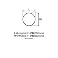 Amerock Edona Cabinet Knob 1-1/4" (32 Mm) Diameter, Satin Nickel