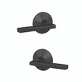 Schlage Residential Fc172 Custom Non-Turning Lever Set Double Dummy (Pair), Latitude, Kinsler Decorative Trim, Matte Black