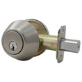 Master Lock Single Cylinder Deadbolt Grade 3, Sc1 Keyway, Satin Nickel