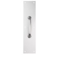 National Hardware Pull Plate, 3-1/2" X 15", Mounting Screws Included, Catalog #V1985, Satin Aluminum Clear