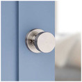 Kwikset Pismo Half Dummy Knob With Round Rose, Satin Nickel
