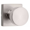 Kwikset Pismo Half Dummy Knob With Square Rose, Satin Nickel