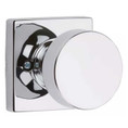 Kwikset Pismo Half Dummy Knob With Square Rose, Bright Polished Chrome