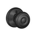 Schlage Residential F170 Georgian Knob Single Dummy Trim Function, Matte Black