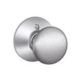 Schlage Residential F170 Plymouth Knob Single Dummy Trim Function, Satin Chrome