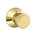 Schlage Residential F170 Bell Knob Single Dummy Trim Function, Bright Polished Brass