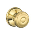 Schlage Residential F170 Georgian Knob Single Dummy Trim Function, Bright Polished Brass