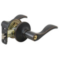 Master Lock Wave Lever Entry Lockset Grade 3, Style, Keyed, 6-Way Latch, Aged, Keyed Alike, Sc1 Keyway, Antique Bronze
