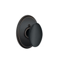 Schlage Residential F170 Siena Knob Single Dummy Trim With Wakefield Trim Function, Decorative, Aged Bronze