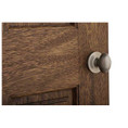 Kwikset Aliso Passage Knob With 6-Way Adjustable Latch And Round Corner Strike, Satin Nickel