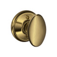 Schlage Residential F170 Siena Knob Single Dummy Trim Function, Antique, Satin Brass Blackened