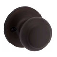 Kwikset Cove Passage Knob With 6-Way Adjustable Latch And Round Corner Strike, Venetian Bronze