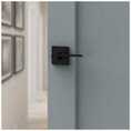 Kwikset Ladera Half Dummy Lever With Square Rose, Right Hand, Matte Black