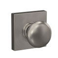 Schlage Residential F170 Plymouth Knob Single Dummy Trim With Collins Trim Function, Decorative, Satin Nickel
