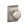 Schlage Residential F170 Georgian Knob Single Dummy Trim With Addison Trim Function, Decorative, Satin Nickel