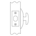 Kwikset 663-Sqt One-Sided Deadbolt Square, 3 Hour Ul Fire-Rated, 2-3/8" Backset Round Corner Latch, 85063 Round Corner And 85303 Full Lip Round Corner Strikes, Matte Black