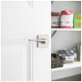 Kwikset Ladera Half Dummy Lever With Square Rose, Left Hand, Satin Nickel