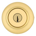 Kwikset Tylo Keyed Entry Knob Smartkey With 6-Way Adjustable Latch And Round Corner Strike, Bright Polished Brass