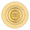 Kwikset Tylo Keyed Entry Knob Smartkey With 6-Way Adjustable Latch And Round Corner Strike, Bright Polished Brass