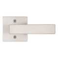 Kwikset Singapore Half Dummy Lever With Square Rose, Satin Nickel