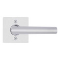 Kwikset Milan Half Dummy Lever With Square Rose, Bright Polished Chrome
