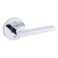 Kwikset Halifax Half Dummy Lever With Round Rose, Bright Polished Chrome