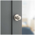 Kwikset Polo Privacy Knob With 6-Way Adjustable Latch And Round Corner Strike, Satin Nickel