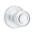 Kwikset Tylo Passage Knob With 6-Way Adjustable Latch And Round Corner Strike, Satin Chrome