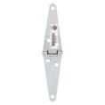 National Hardware Heavy Strap Hinge, 4" (8" Overall Length), Safe Working Load 20 Lbs., Bulk Pack, Catalog #282Bc, Zinc Plated