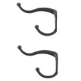 National Hardware Coat & Hat Hook . 3" Projection, Visual Pack Of 2 Pieces, Catalog #V160, Oil Rubbed Dark Bronze