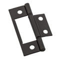 National Hardware Surface-Mounted Hinges, 3", Non-Removable Pin, Safe Working Load 9 Lbs., Visual Pack Of 2 Pieces, Catalog #V530, Oil Rubbed Dark Bronze
