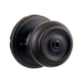 Kwikset Phoenix Privacy Knob With 6-Way Adjustable Latch And Round Corner Strike, Venetian Bronze