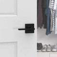 Kwikset Casey Half Dummy Lever With Square Rose, Matte Black