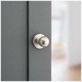 Kwikset Polo Passage Knob With 6-Way Adjustable Latch And Round Corner Strike, Satin Nickel