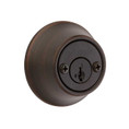Kwikset 665 Double Cylinder Deadbolt, Smartkey, Round Corner Adjustable Latch, With Round Corner 1" X 2-1/4" Strike And Round Corner Full Lip Strike, Venetian Bronze