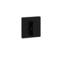 Kwikset 660 Sqt Single Cylinder Deadbolt Square, Smartkey, Round Corner Adjustable Latch, With Round Corner 1" X 2-1/4" Strike And Round Corner Full Lip Strike, Matte Black