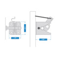 National Hardware Automatic Gate Latch, Visual Pack, Catalog #V22, Zinc Plated