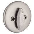 Kwikset 660 Single Cylinder Deadbolt Round, Round Corner Adjustable Latch, With Round Corner 1" X 2-1/4" Strike And Round Corner Full Lip Strike, Satin Nickel