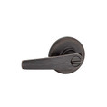 Kwikset Delta Privacy Lever With 6-Way Adjustable Latch And Round Corner Strike, Venetian Bronze