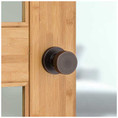 Kwikset Pismo Passage Knob With Round Rose, 6-Way Adjustable Latch And Round Corner Strike, Venetian Bronze
