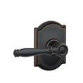 Schlage Residential F170 Birmingham Lever Single Dummy Trim With Camelot Trim Function, Decorative, Aged Bronze