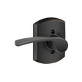 Schlage Residential F170 Merano Lever Single Dummy Trim With Greenwich Trim Function, Decorative, Right Hand Handing, Aged Bronze